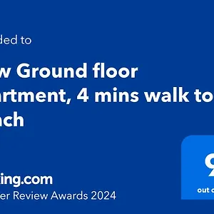 New Ground Floor Apartment, 4 Mins Walk To Beach Apartment Bournemouth